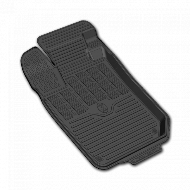 Коврик салонный резиновый "Rezkon" (черный) для Renault Kaptur (2016-20г.в.)  (Борт 4см) комп.4 шт