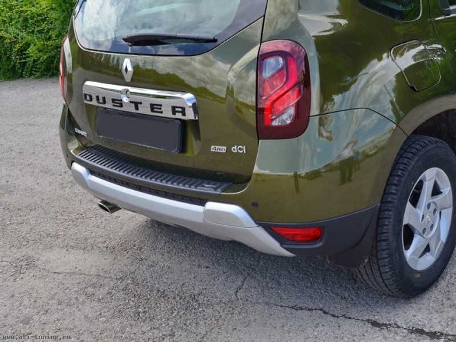 Накладка на задний бампер Renault Duster(2012-) "Тюн-Авто"