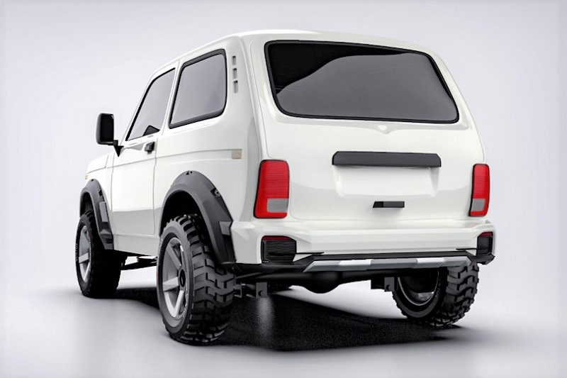Задний бампер "Магнум" Лада Нива 4х4, Niva Urban, ВАЗ 2121-2131