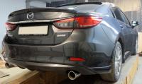 Накладка на задний бампер Mazda 6(2013-)"АТ"