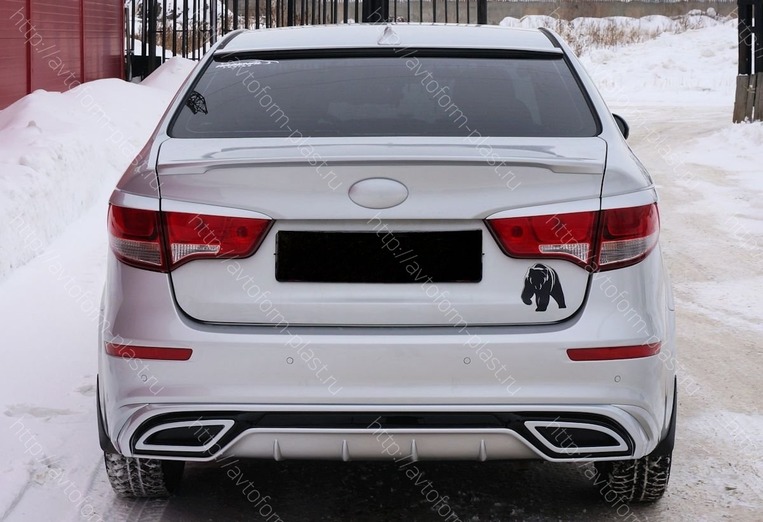 Накладка на задний шильдик Kia Rio седан(2011-)