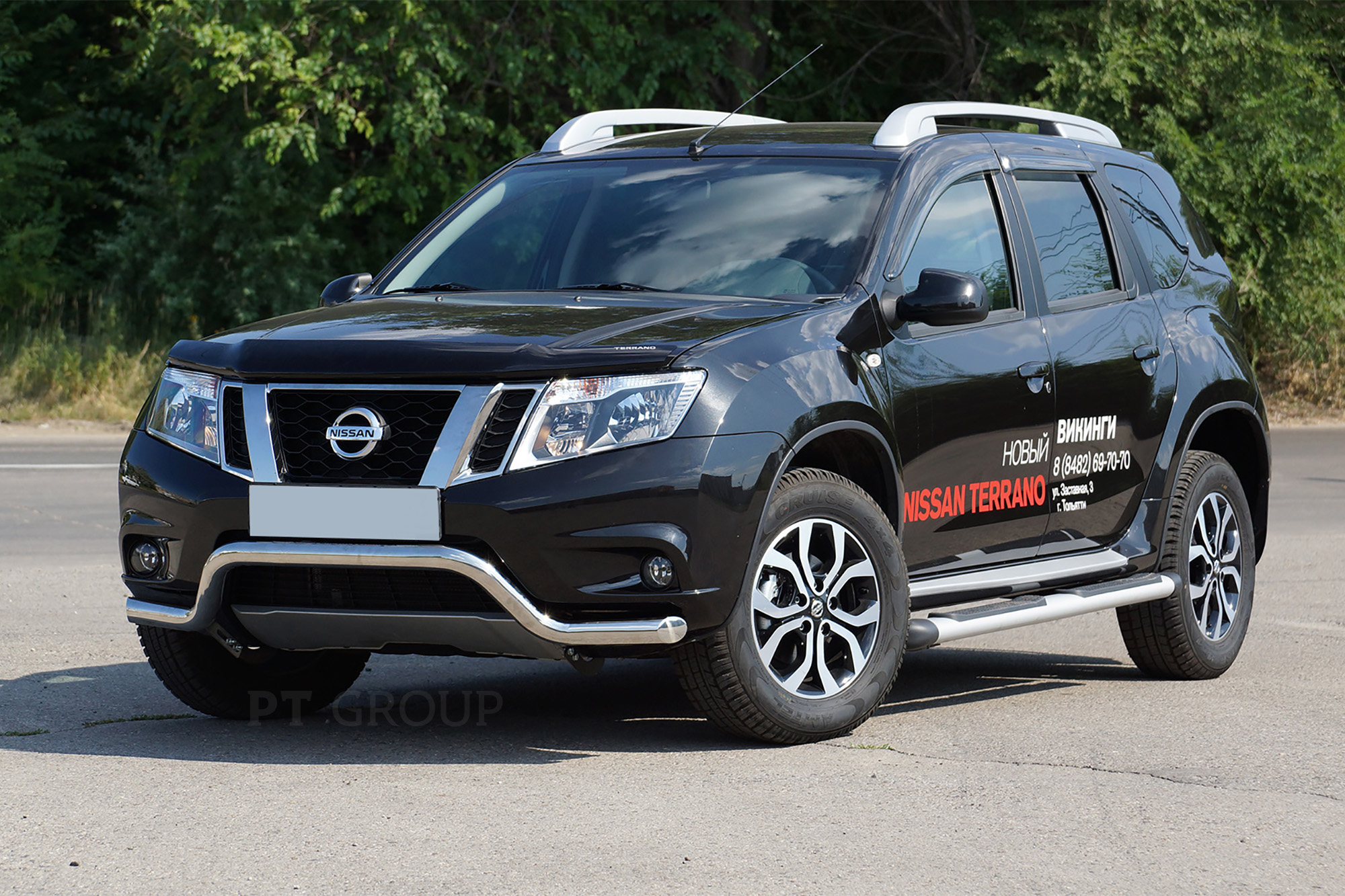 Тюнинг автомобилей: пороги, защита бампера Nissan Terrano