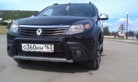 Накладки на птф (тиснёные) Renault Sandero "KART RS" 2010- 2014 г.