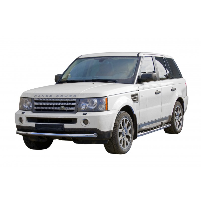 Пороги с алюм.листом Range Rover (2005-2013) 63,5мм (НПС) (арт.0697Н)