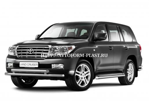 Защита переднего бампера двойная Ø63/63мм Toyota Land Cruiser 200 (2010-2015)
