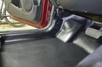 Пластиковый пол (гладкий) Renault Duster (2012-2015) (водитель+пассажир) "Kart" 