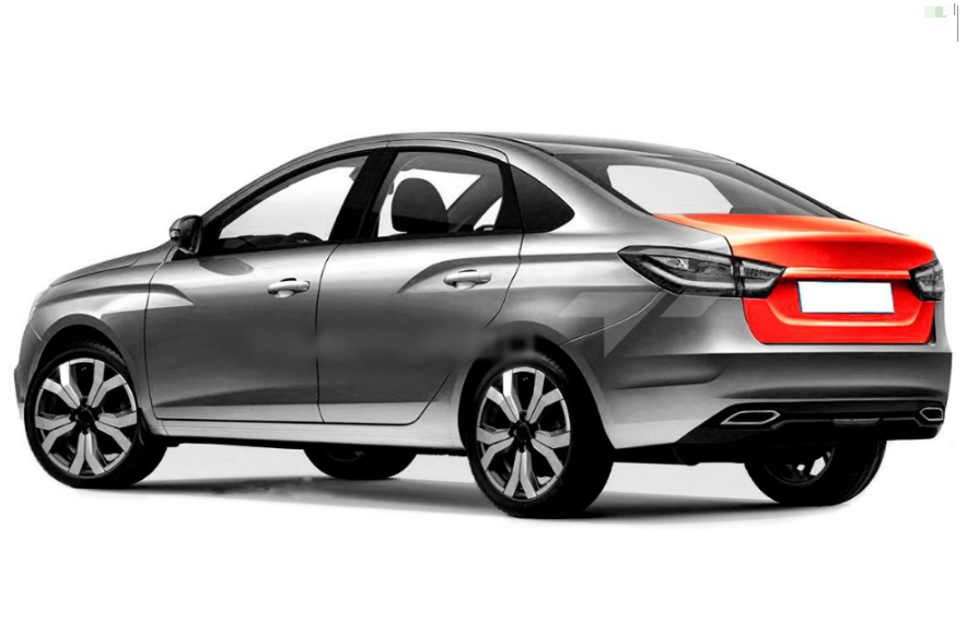 Крышка багажника Lada Vesta NG SportLine седан (с отв.под спойлер) Оригинал 8460013817