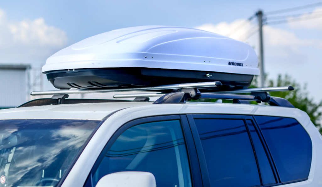 Автобокс AEROBOX (470 л) (двустороннее открытие) (шагрень)
