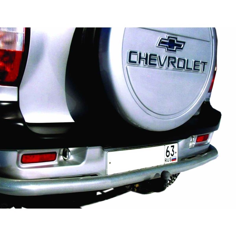 Защита заднего бампера Chevrolet Niva (ППК)(арт.0114)(до 2009 г.в)