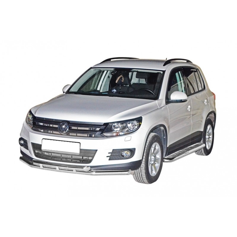 Защита переднего бампера Volkswagen Tiguan(2011-2015) 63.5м (ППК) (арт.1804К)