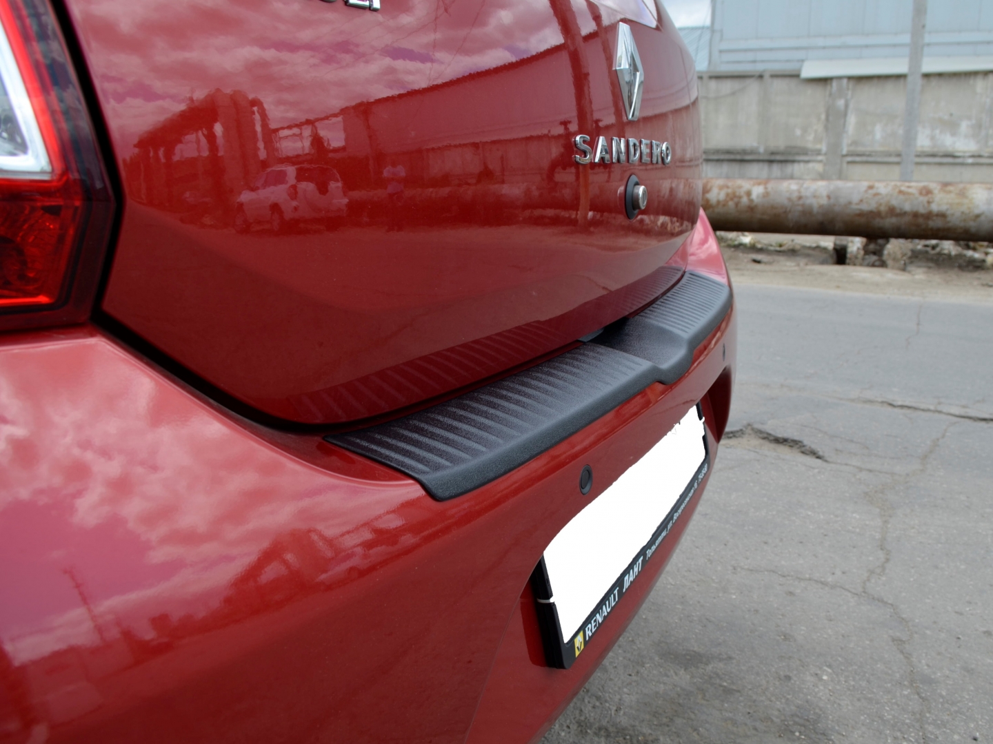 Защита на задний бампер Renault Sandero №4 KART RSN 0104-1
