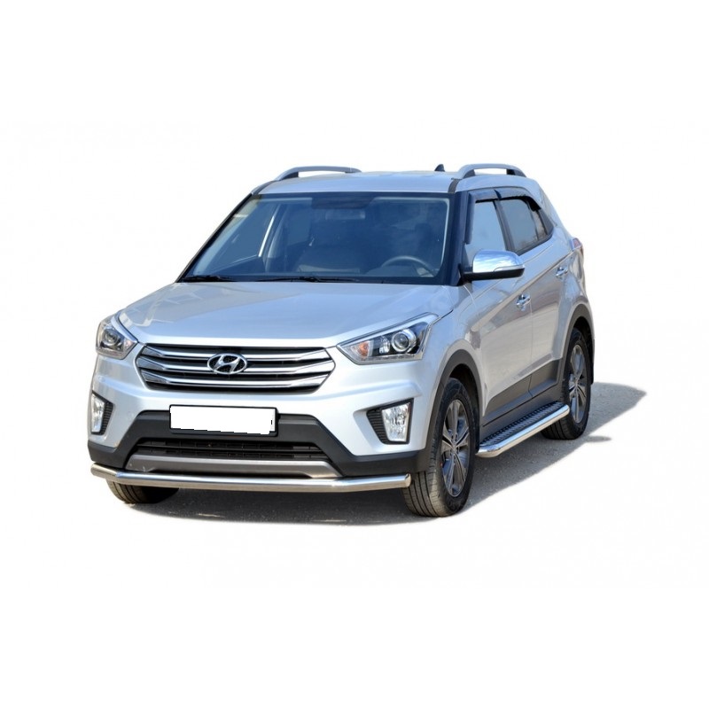 Защита переднего бампера Hyundai Creta труба 63,5 мм(НПС)(2045Н)