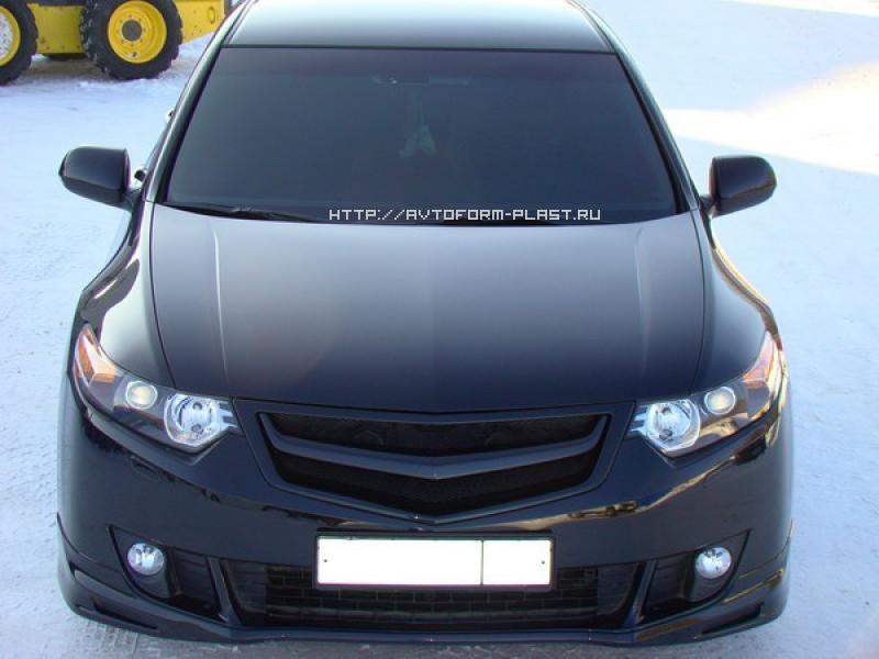 Планка в решетку радиатора SPORT Honda Accord VIII (2008- 2010)var №1 без логотипа Honda