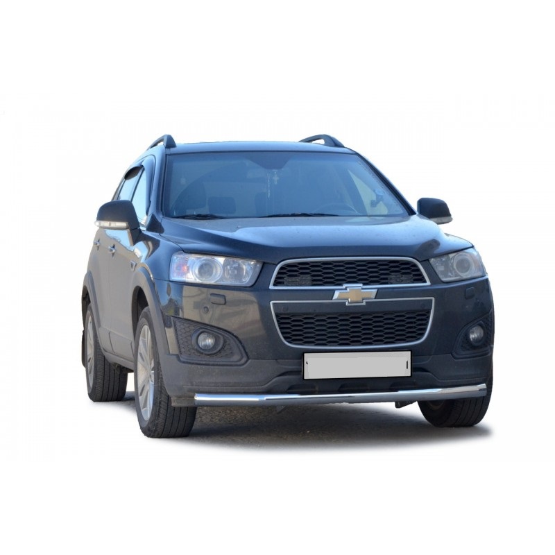 Защита переднего бампера Chevrolet Captiva (2011-2013) 63.5 см (НПС) (1943Н)
