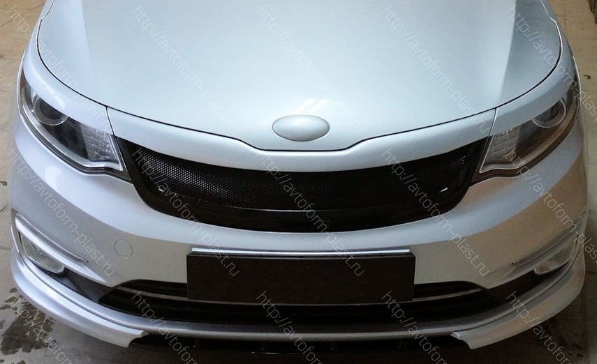 Накладка на передний шильдик Kia Rio(2015-) "Arsenal"