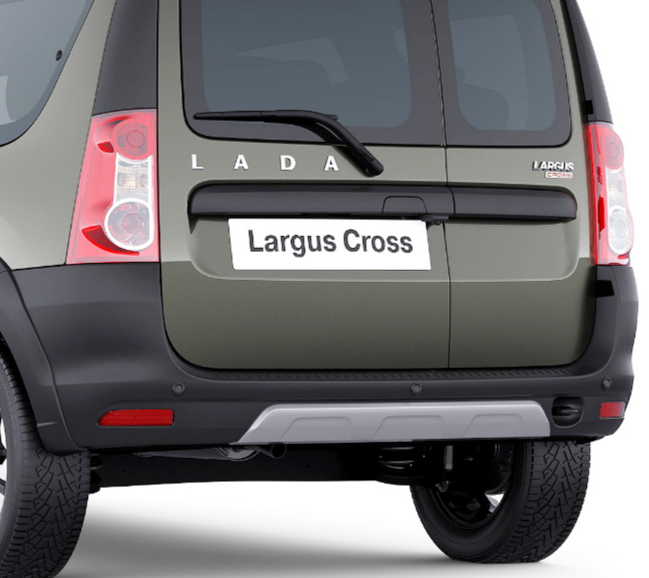 Задний бампер (тиснение) Лада Ларгус FL Cross АвтоВАЗ Оригинал 8450091529