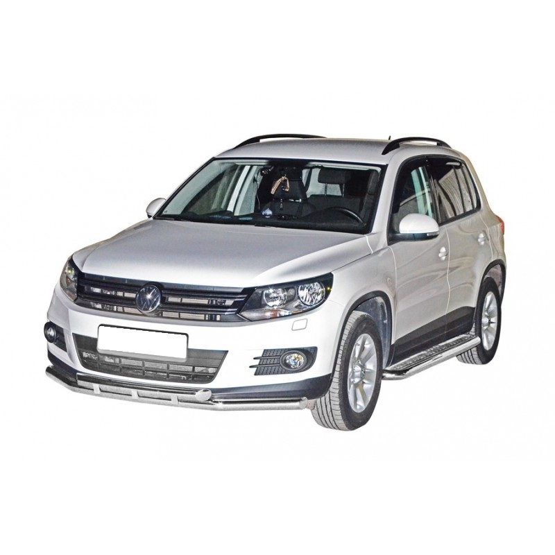 Защита переднего бампера Volkswagen Tiguan(2011-2015) 63.5мм (НПС) (арт.1804Н)
