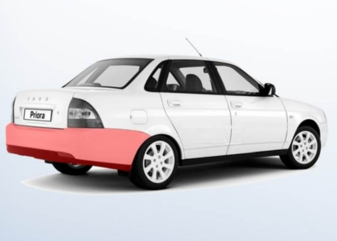 Задний бампер Лада Приора ВАЗ 2170 ППИ Оригинал 21700280401501