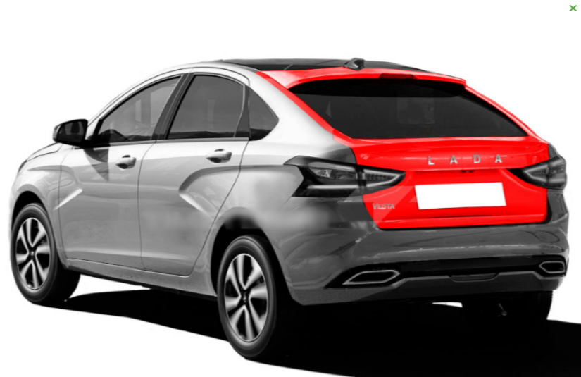 Дверь задка Lada Vesta NG SW NG Sportline универсал Оригинал 8460016858
