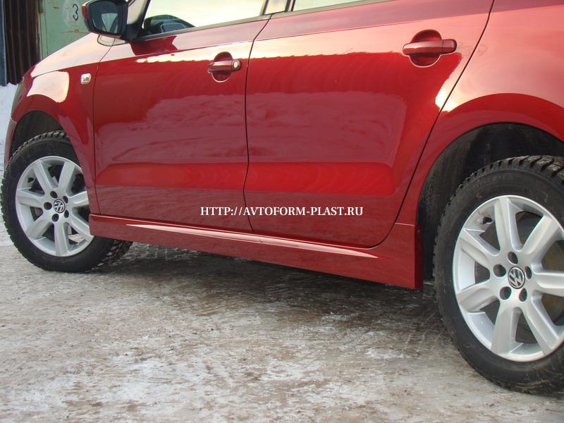Пороги Volkswagen Polo Sedan "MV"(2010-)