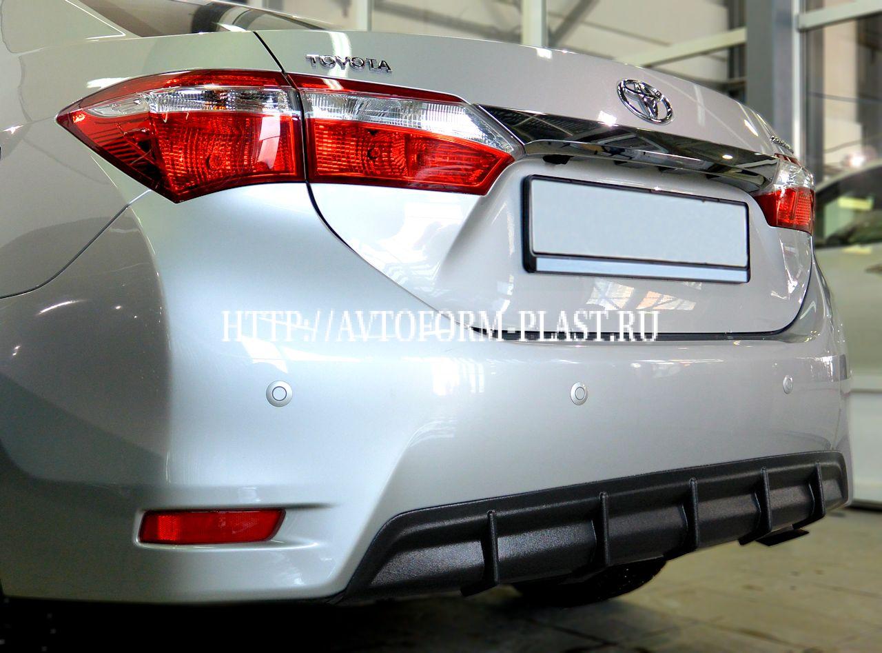 Диффузор заднего бампера Toyota Corolla Е160(2013)