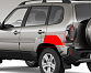 Комплект молдингов на двери, накладки на арки Lada Niva Travel Автоваз Оригинал