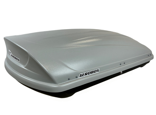 Автобокс AEROBOX (470 л) (двустороннее открытие) (шагрень)