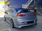 Юбка заднего бампера MV ZODIAK Mitsubishi Lancer X var№2 (под раздвоенный выхлоп)(2007-2016)