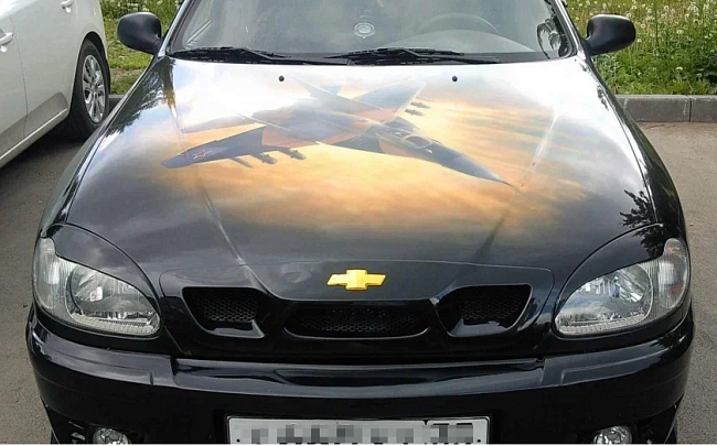 Решетка радиатора для Chevrolet Lanos "Atlant" АКС 632000