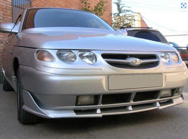 Спойлер АКС Кураж переднего бампера ВАЗ 2110 2112, 2111 (1118000)