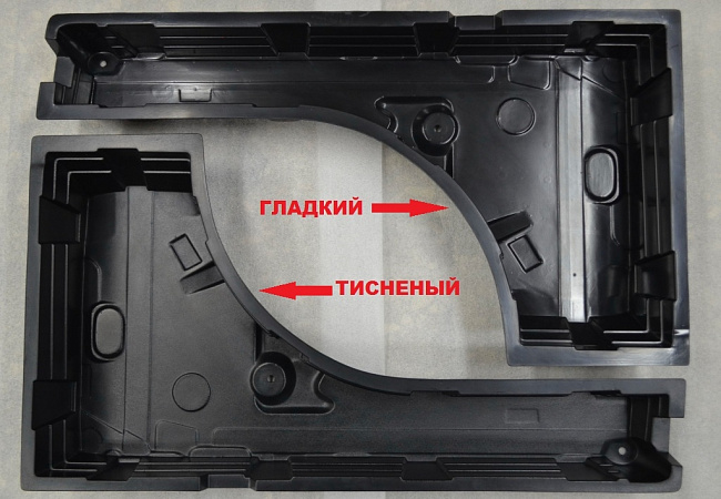 Органайзер в багажник Nissan Terrano 5 мм " KART NT 0123-2" (гладкий пластик)