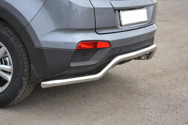 Защита заднего бампера Hyundai Creta "Волна" 51мм из нерж.стали (2016-)