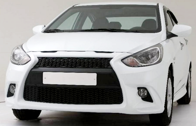 Передний бампер YT-2 Hyundai Solaris (2010-2014) HS-01.01.02
