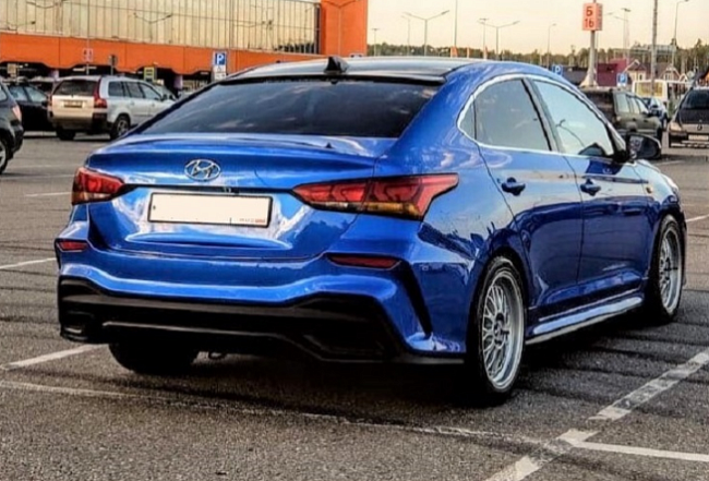 Задний бампер Quant Hyundai Solaris 2 седан (2017- ) SQ-02.01.00