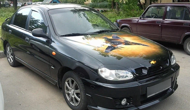 Решетка радиатора для Chevrolet Lanos "Atlant" АКС 632000