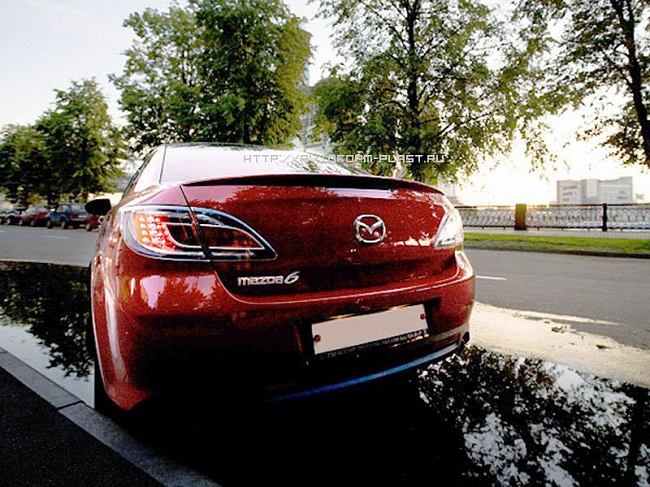 Спойлер-лип на крышку багажника Mazda 6 (2008) Sedan