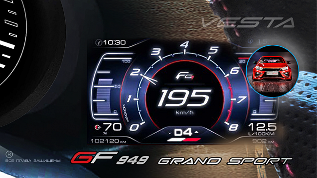 Комбинация приборов Lada Vesta GF 949 GRAND Sport