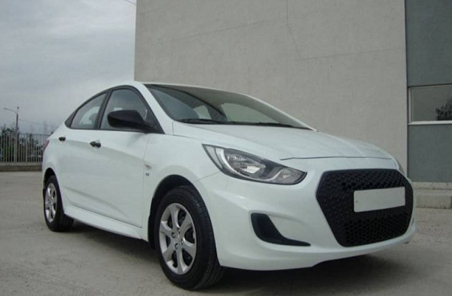 Накладка на решетку радиатора Hyundai Solaris 1 (2010-2014) HS-01.07.10
