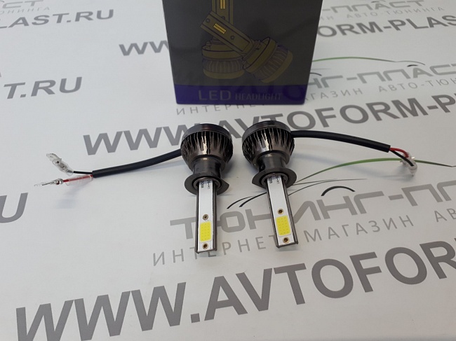 Светодиодные лампы h1 mini с охлаждением 5000К