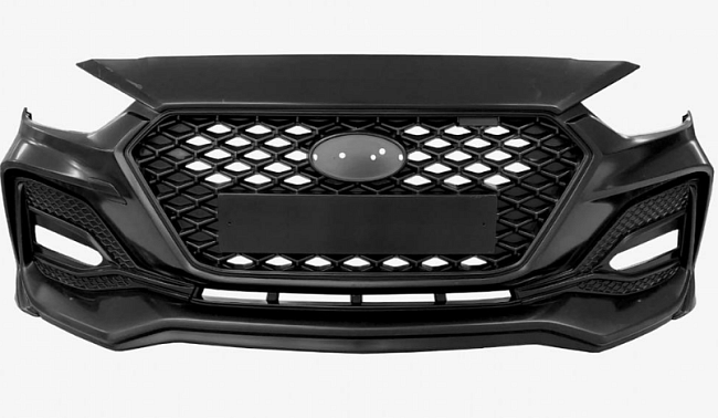 Передний бампер Quant ROMB Hyundai Solaris 2 (2017-) SQ 01.02.00