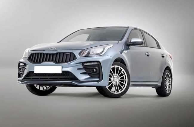 Передний бампер Kudos для Kia Rio 4 с 2017- 