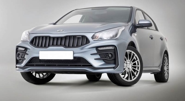 Передний бампер Kudos для Kia Rio 4 с 2017- 