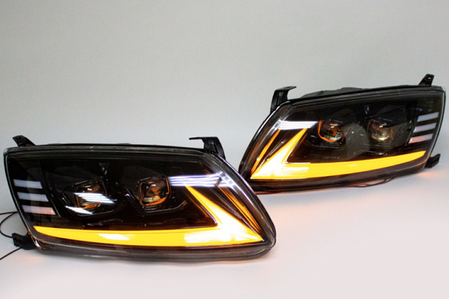 Фары Bi-LED в стиле Lexus для Лада Гранта ВАЗ 2190, 2191