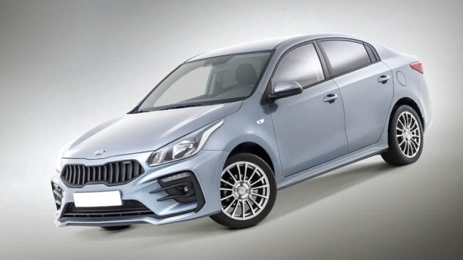 Передний бампер Kudos для Kia Rio 4 с 2017- 