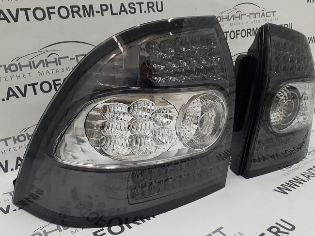 Задние светодиодные фонари Приора ZFT-302 LED (серо-белые)