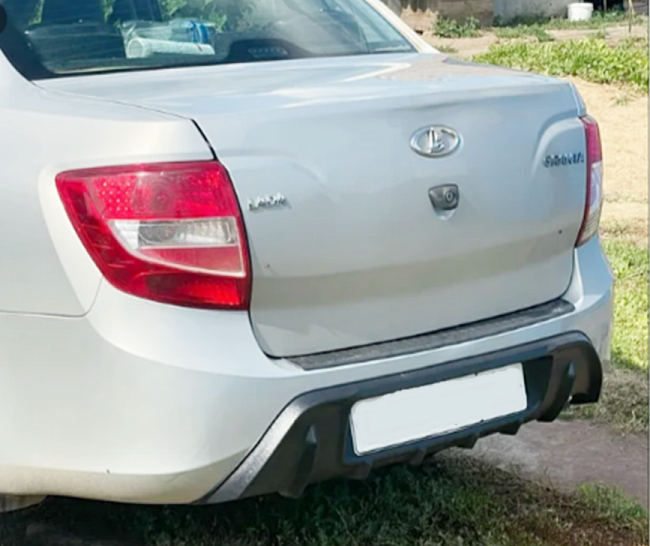 Диффузор накладка на задний бампер Лада Гранта ВАЗ 2190 (седан) Тюн-авто